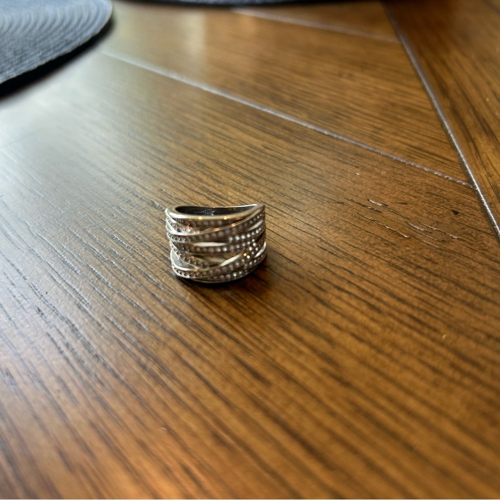 Silver Textured Ring